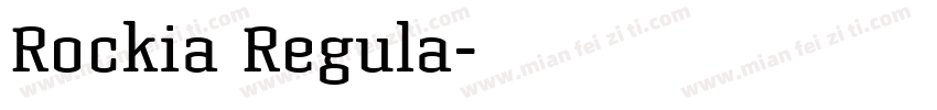 Rockia Regula字体转换